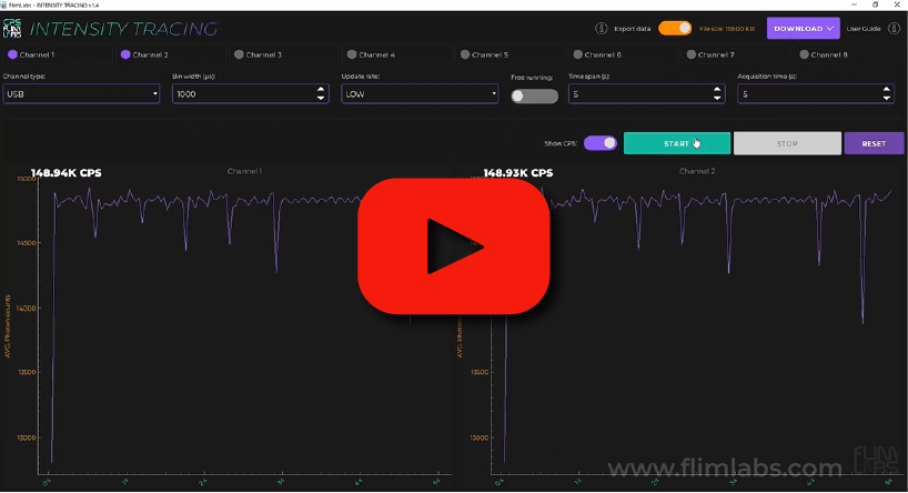 Intensity Tracing GUI Features