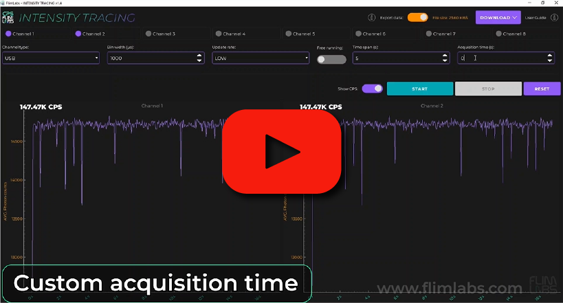 Intensity Tracing GUI Overview